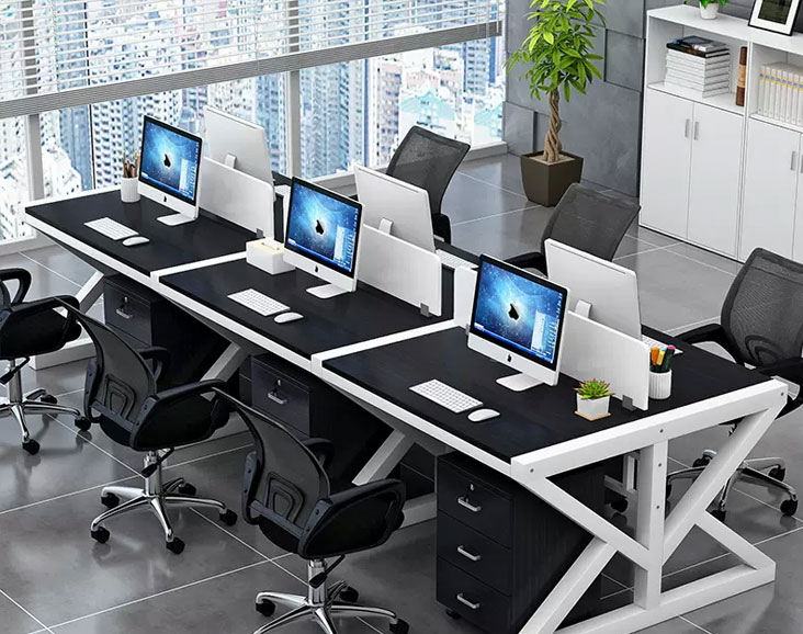 職員辦公桌現(xiàn)代簡(jiǎn)約組合工作位